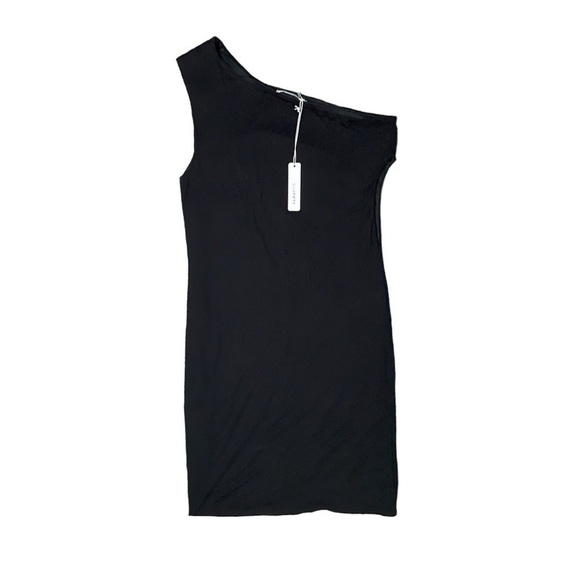 Six FIFTY One Shoulder Black Mini Dress Size Large NWT - Picture 7 of 12